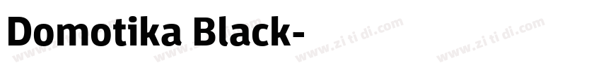 Domotika Black字体转换